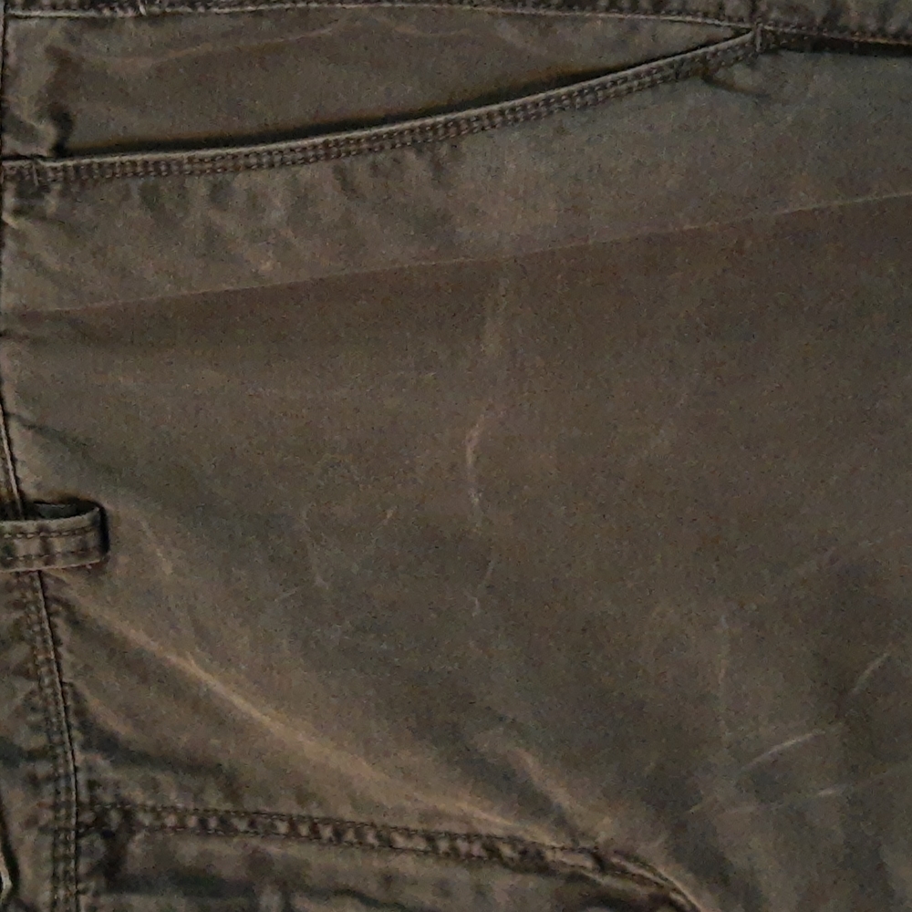 CK Calvin Klein 100% Cotton Men's Flat Front Dark Gray Wash Chino Pant 36x32 - Picture 10 of 16
